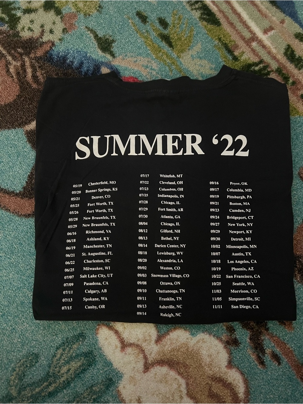 Comfort Colors Black Zach Bryan Summertime Blues Graphic Tee - Picture 2 of 2